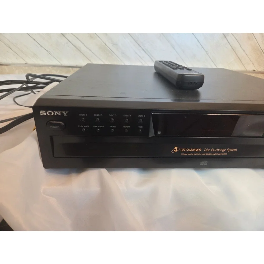 Sony CDP-CE375 5-Disc CD Changer Player NEAR MINT EXCELLENT WORKING W Remote